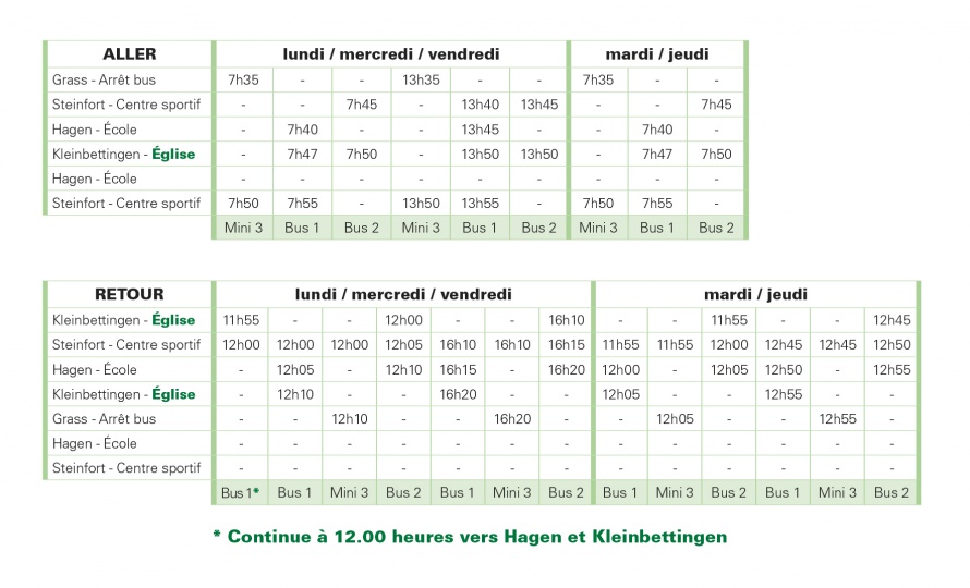 transport scolaire modification transport scolaire modification