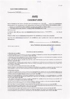 Elections communales - avis candidatures