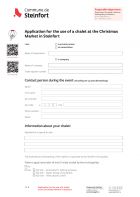 EN - Demande de mise à disposition d’un chalet au Marché de Noël à Steinfort