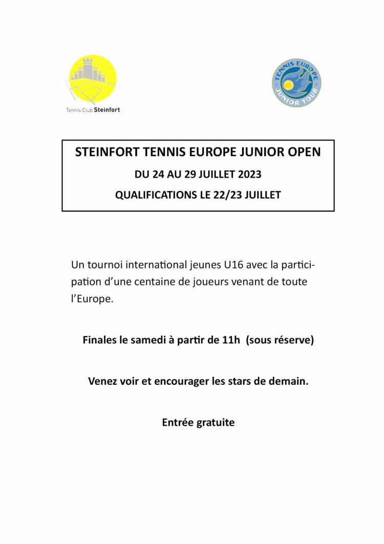 Tennis Junior Open