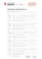 Declaration de manifestations 2024