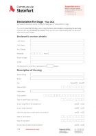 EN - Declaration for Dogs