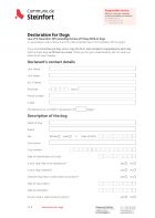 EN - Declaration for dogs (déclaration chiens)