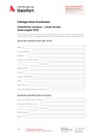 DE - Anfrage ordentlicher Zuschuss