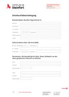 DE - Unterkunftsbescheinigung (certificat d