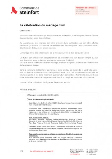 FR - Mariage civil