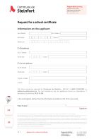 EN - Request for a school certificate