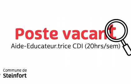 Facebook-Post poste-vacant