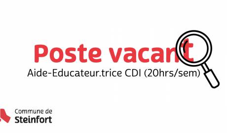 Facebook-Post poste-vacant