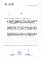 Avis regroupé Etablissements classés 08.11.2023