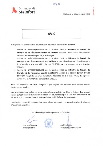 Etablissements classés