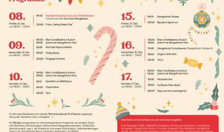 2023 Flyer StengeforterChrechtmaart Programm