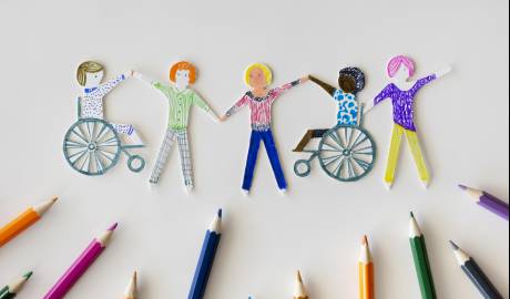 multi-ethnic-disabled-people-community-with-pencils