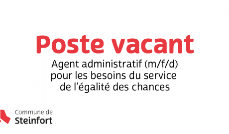 Facebook Post poste vacant égalité des chances Zeichenfläche 1