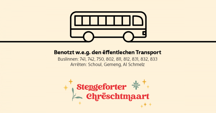 2024 Stengeforter Chrëschtmaart Facebook Post öffentlechen Transport