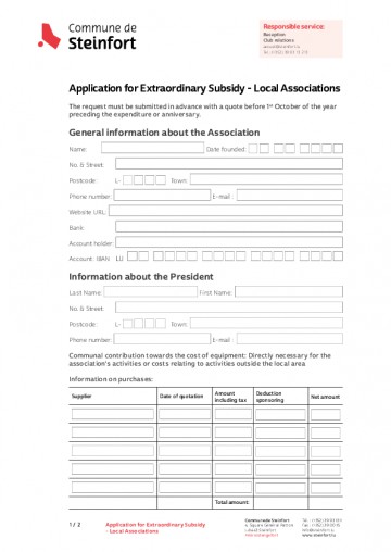 EN - Application for Extraordinary Subsidy - Local Associations