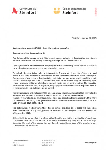 Lettre Formulaire d