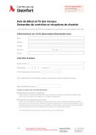 FR - Avis de début et de fin de travaux