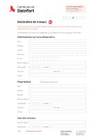 FR - Déclaration de travaux
