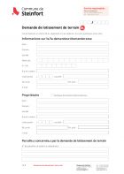 FR - Demande de lotissement