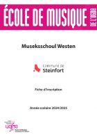 Museksschoul Westen 2024/2025 - Brochure d