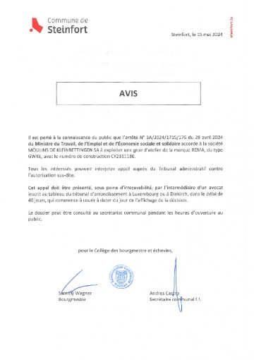 Arrêté N° 3A20241715176