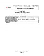 Règlement de circulation