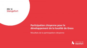 Rapport final Participation citoyenne pour le développement de la localité de Grass