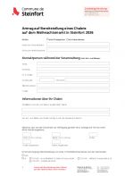 DE - Demande de mise à disposition d’un chalet au Marché de Noël à Steinfort