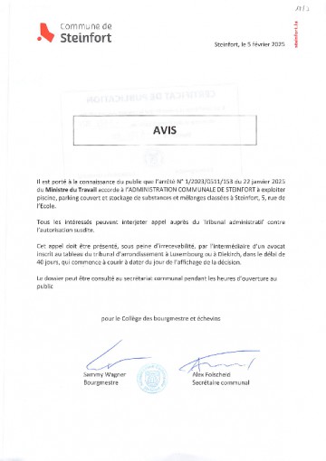 Etablissements classés - arrêté n°120230511153