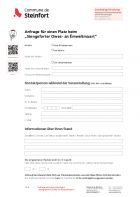 2026 - Anfrage für einen Platz beim Stengeforter Owes-an Emweltmaart