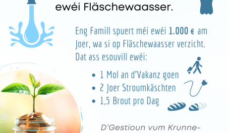 Kleng Schrett Waasser schätzen FAKT 14 FR