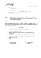 Convocation ZARO du 7052025