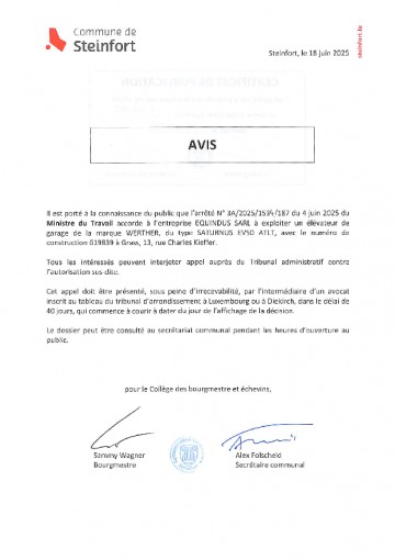 Etablissements classés - arrêté n°3A20251534187
