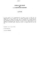 Syndicat de chasse - rôle de de répartition et décompte