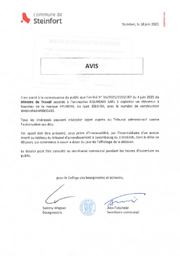 Etablissements classés - arrêté n°3A20251535187