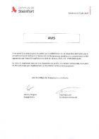 Avis au public - approbation ministérielle - taxe eau