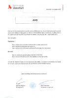 Avis au public - abrogation de taxes de chancellerie