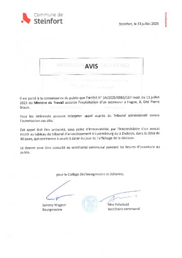 Etablissements classés - Arrêté n°3A20250985