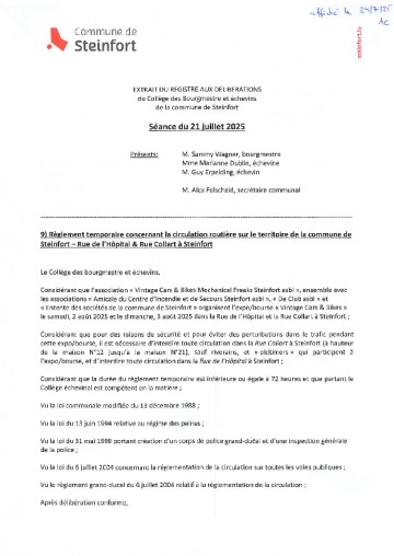 CBE-21072025 - 9) Regl. temp. circul. - Rue de l
