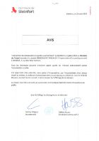 Avis au public Arrêté 123044