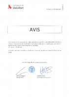 Avis au public Arrêté 1140284