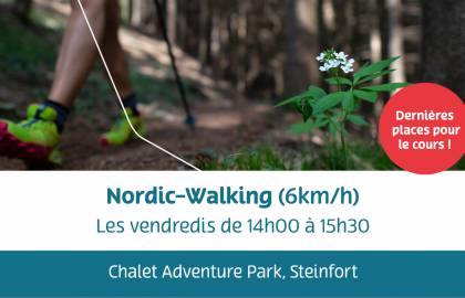 Fb Post - places disponibles cours - Nordic Walking
