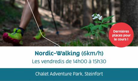 Fb Post - places disponibles cours - Nordic Walking