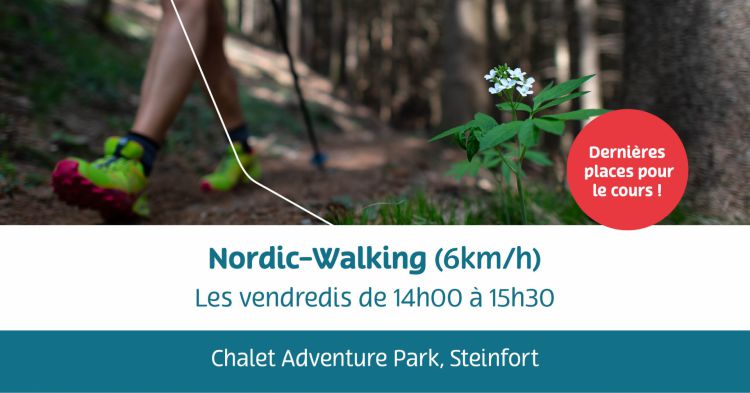 Fb Post - places disponibles cours - Nordic Walking