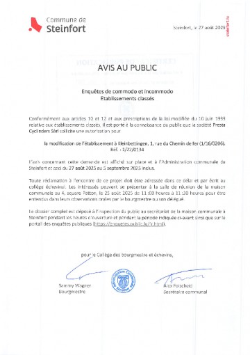 Avis au public 15 jours 1220134