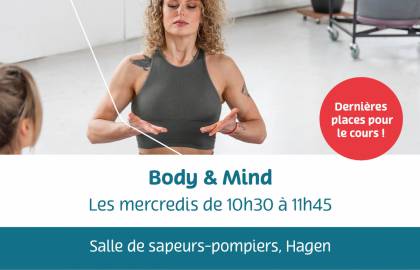 Fb Post - places disponibles cours - Body and mind