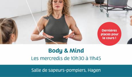 Fb Post - places disponibles cours - Body and mind