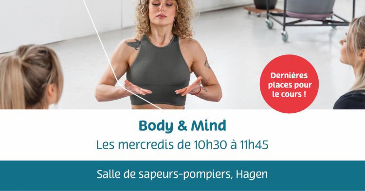 Fb Post - places disponibles cours - Body and mind