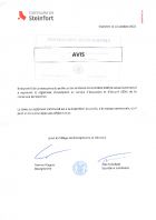 Avis - Règlement communal d